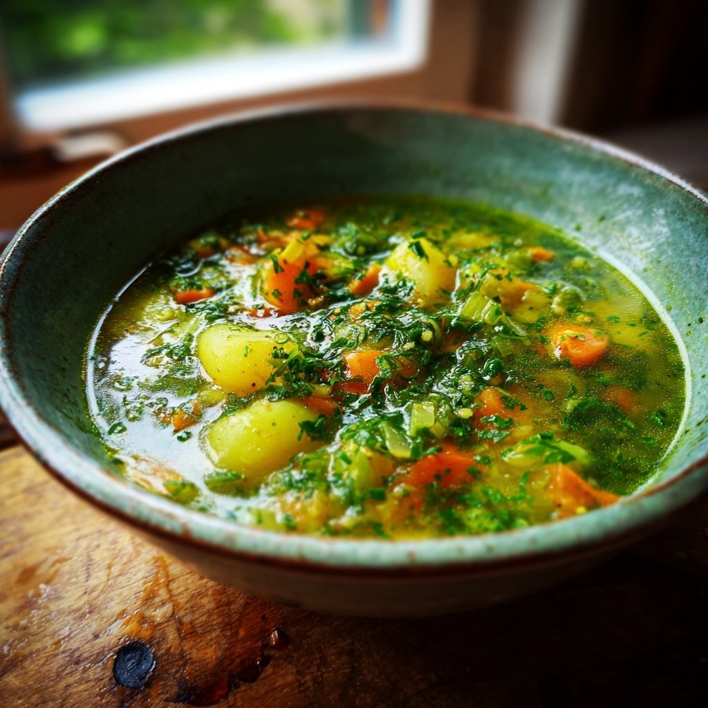 Kalorienarme Gemüse Suppe Mit Lauch