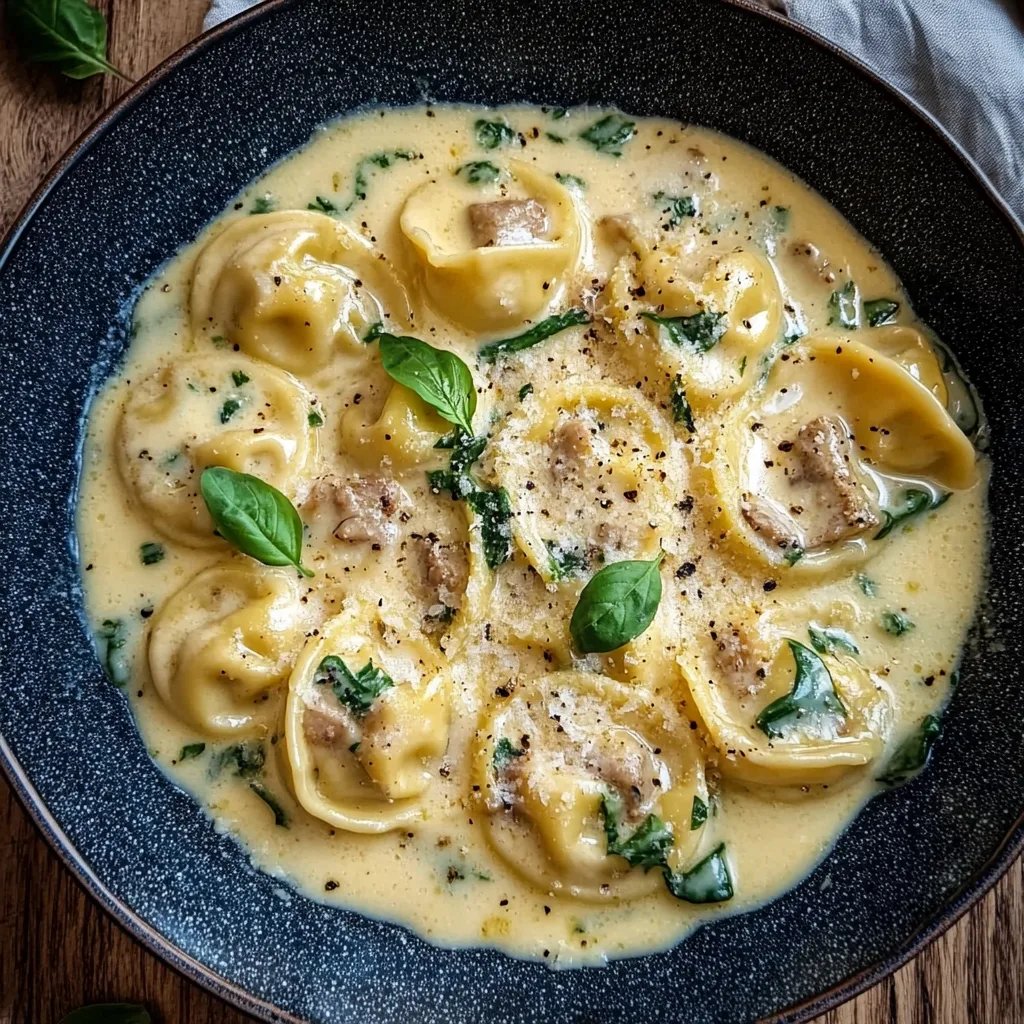 15 Min Ravioli Alfredo