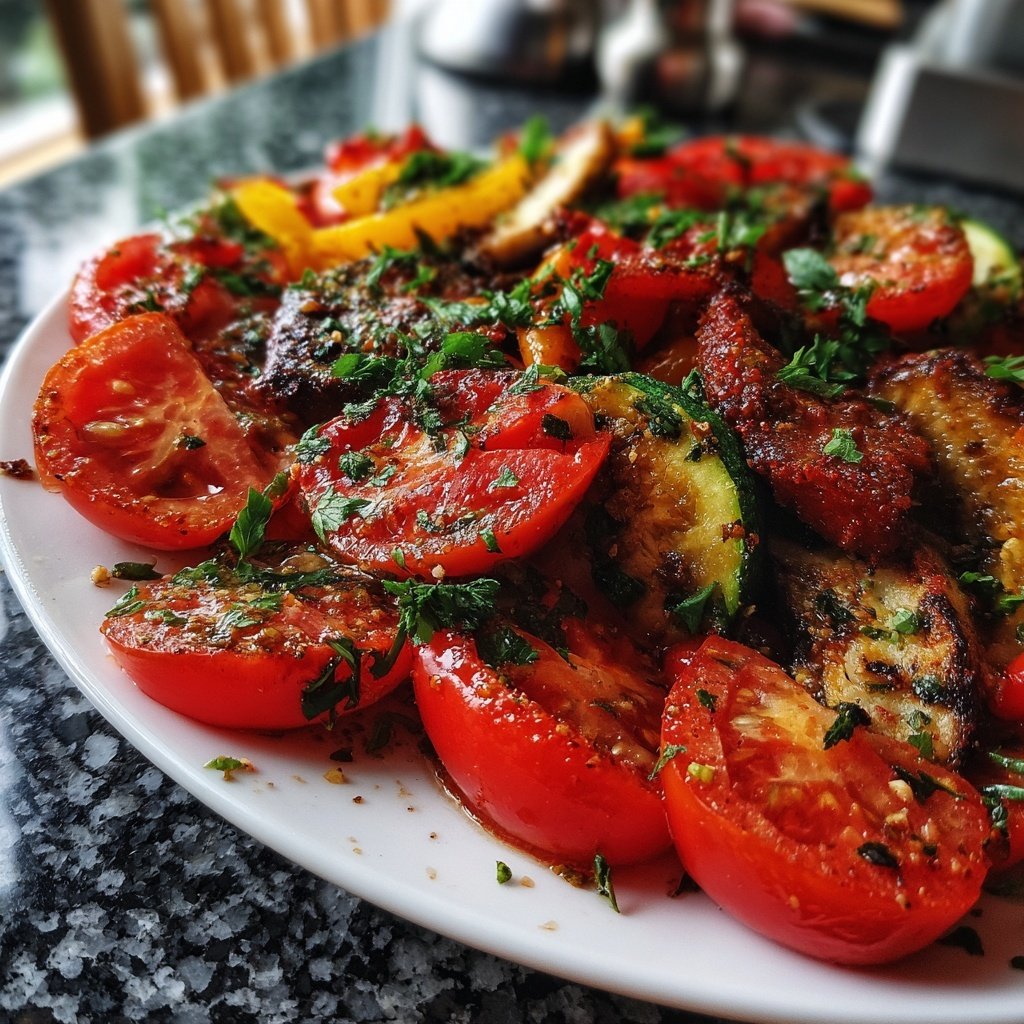 Grill Beilagen Mit Tomatensalat