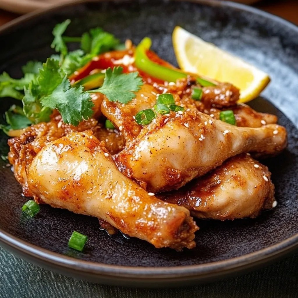 Hähnchenschenkel in der Heißluftfritteuse