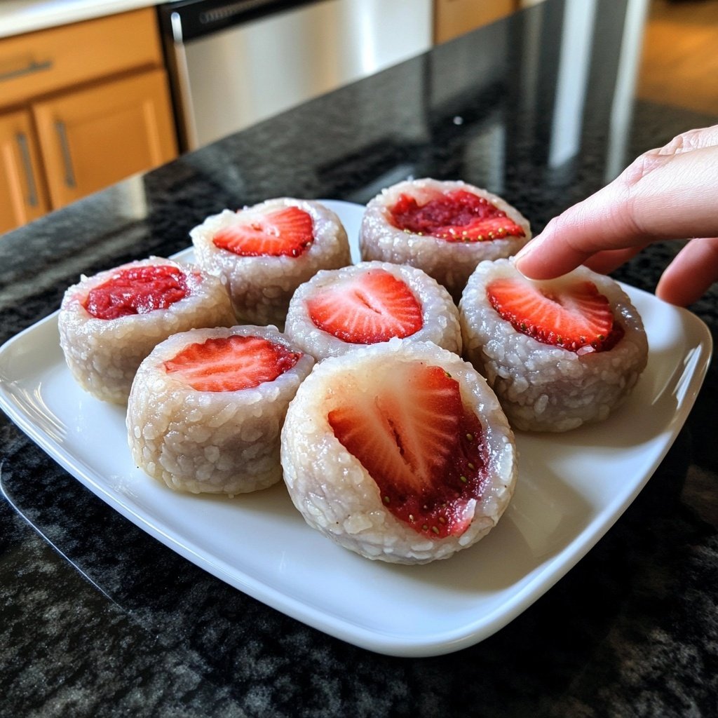 Erdbeer-Mochi