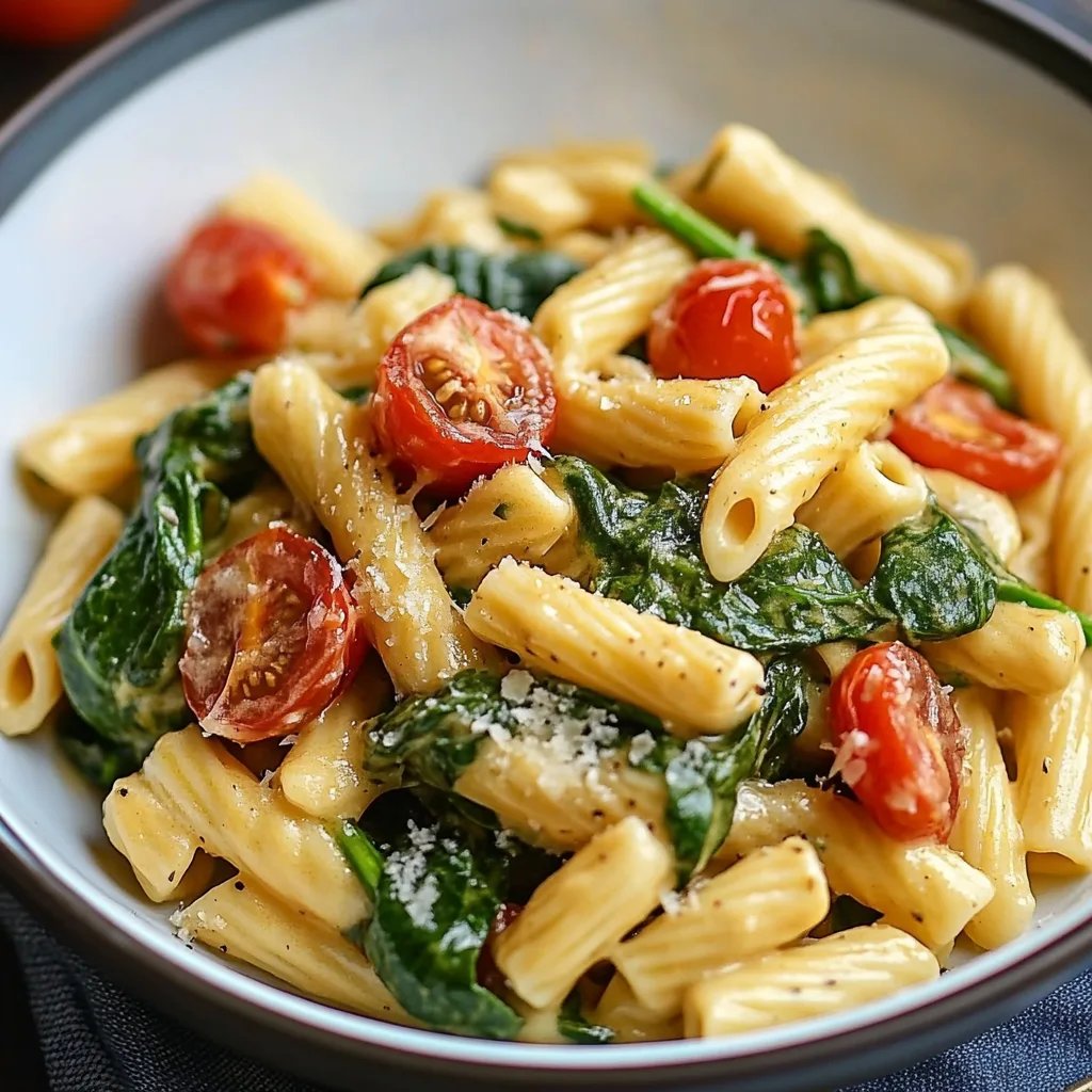 Köstliche Spinach Tomato Pasta