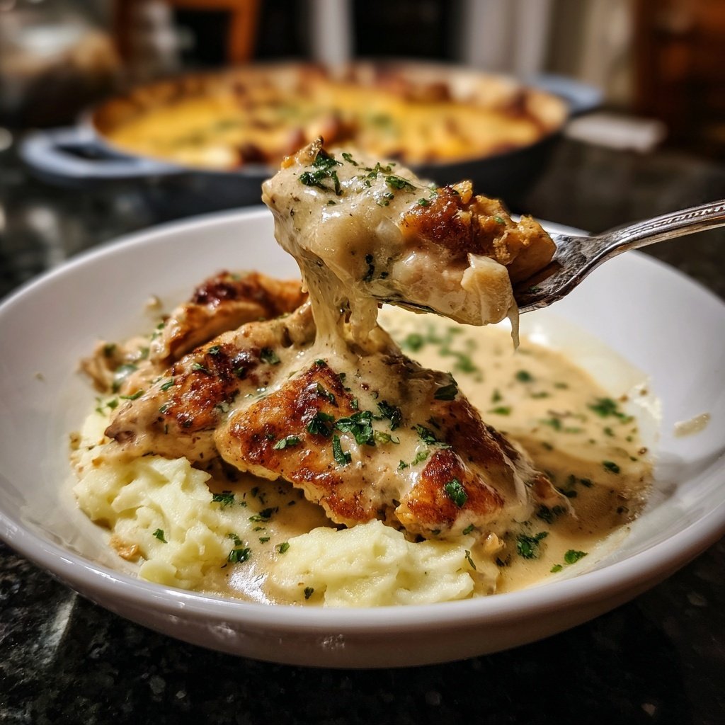 Hausmannskost Cremiges Hähnchen mit Kartoffelpüree