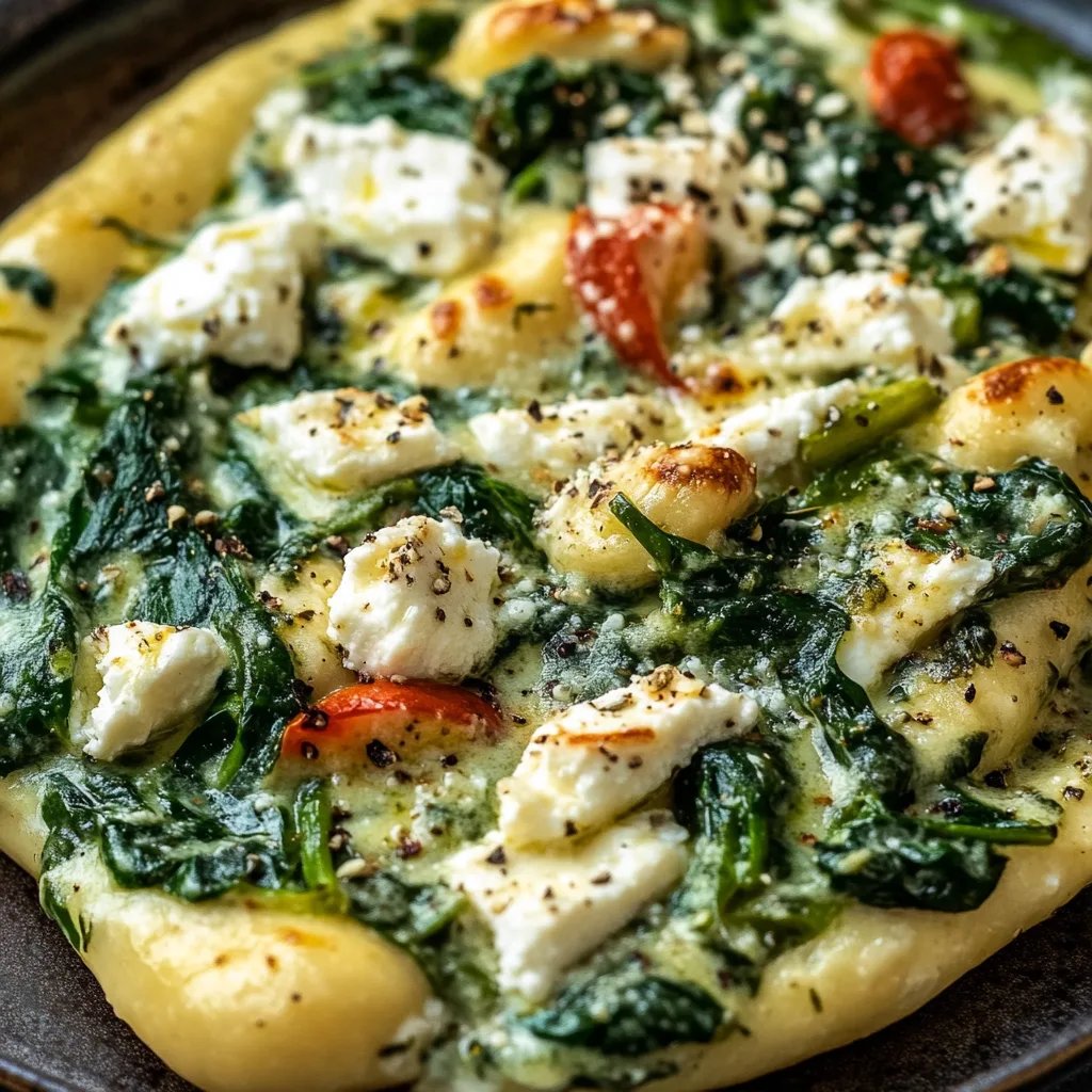 Schupfnudel Pfanne mit Spinat & Feta