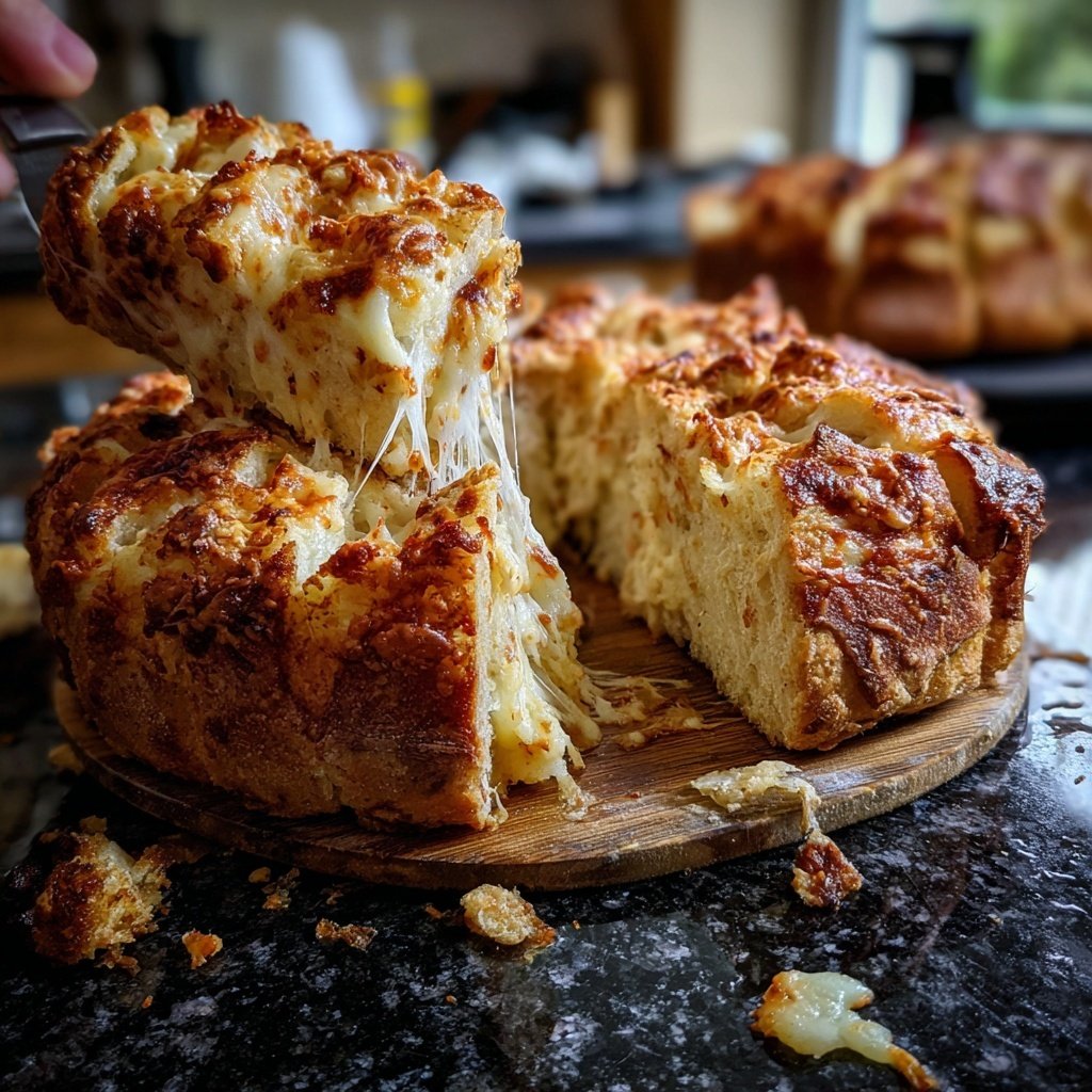 Zupfbrot Mit Knoblauch Und Mozzarella